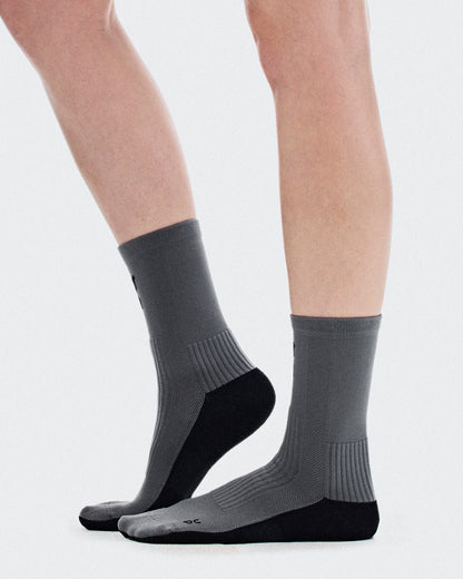 On Trail Sock High 2P Frost | Rock