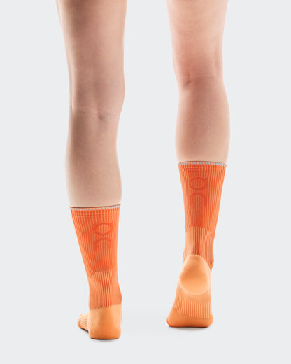 On Performance Run Sock High Tangerine | Flame