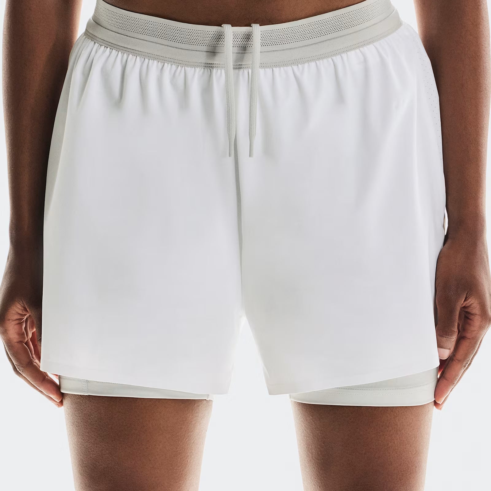 On 3" Performance 2/1 Shorts White | Glacier (Women'S)