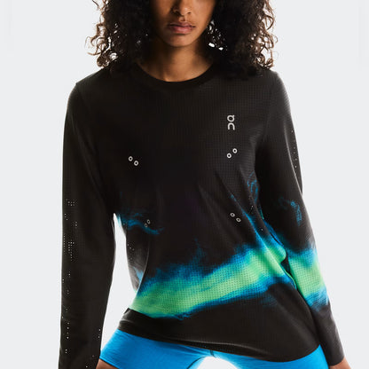 On Pace Mesh Long-T Black | Horizon (Women'S)