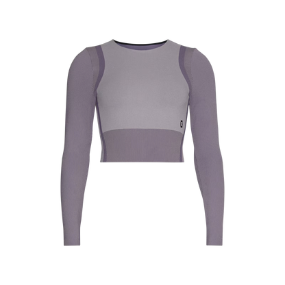 On Studio Knit Long-T Crop Lilac | Cosmos (Women'S)