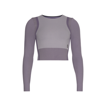 On Studio Knit Long-T Crop Lilac | Cosmos (Women's)