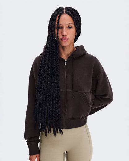 On Club Collective Full Zip Hoodie Fka Espresso (Women'S)