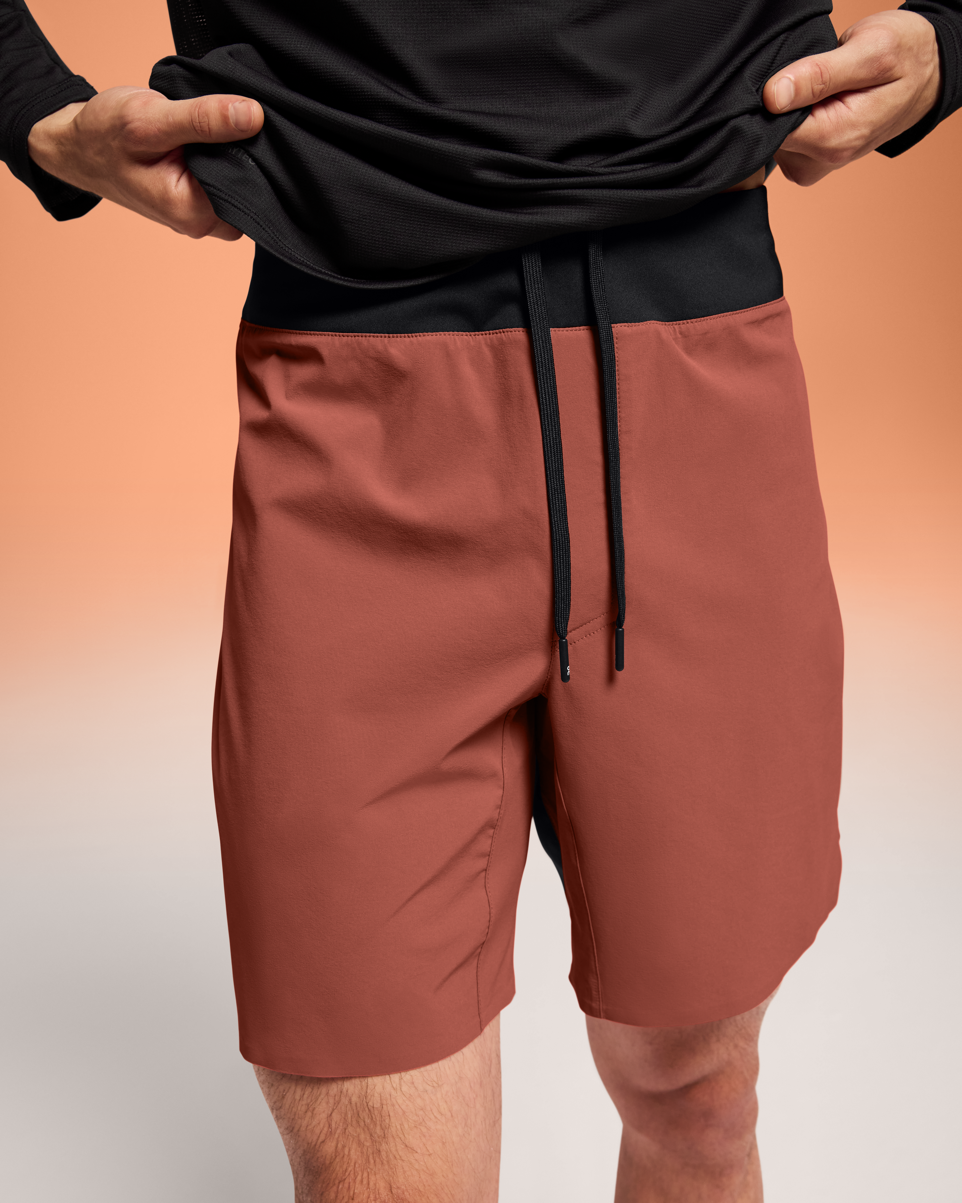 on lightweight shorts Auburn | Black
