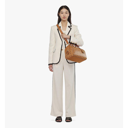 MCM Ella Boston Bag in Visetos