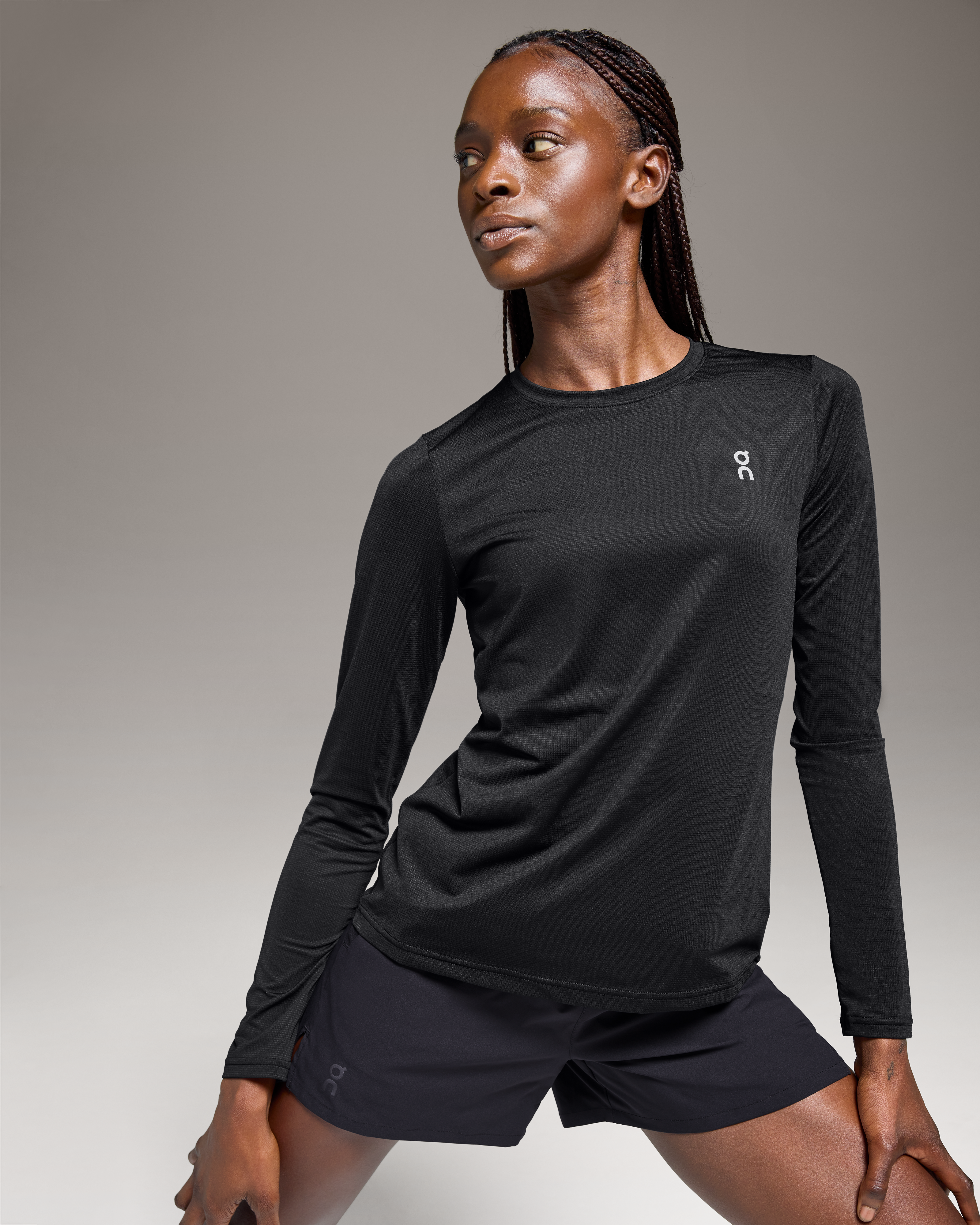 On Core Long-T Black (Women's)