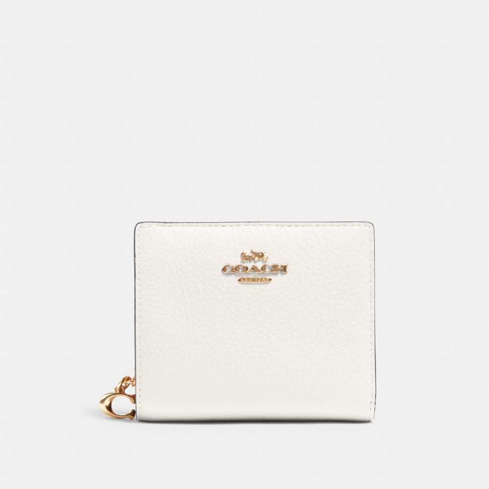 Coach Snap Wallet Gold/Chalk