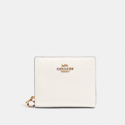 Coach Snap Wallet Gold/Chalk
