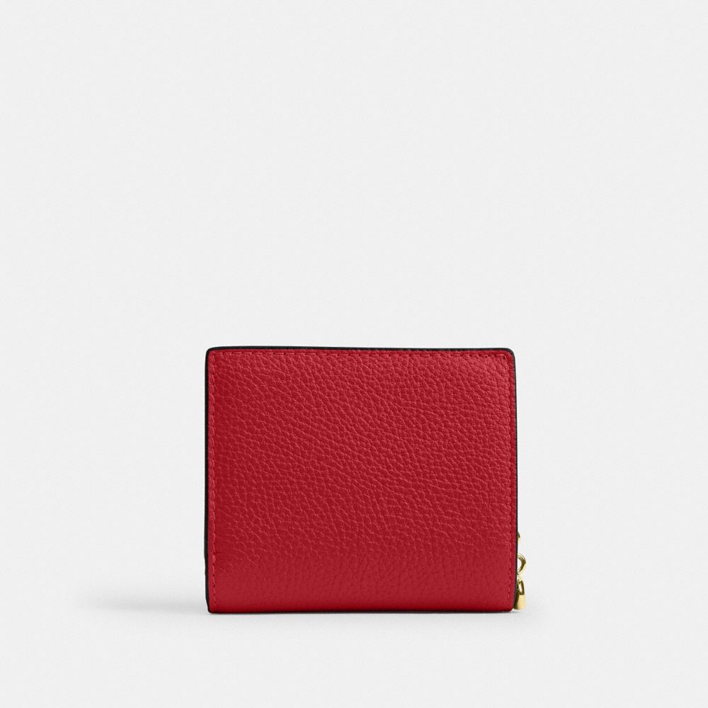 Coach Snap Wallet Gold/Poppy