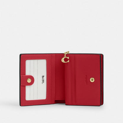 Coach Snap Wallet Gold/Poppy