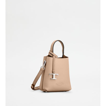 Tods Micro Bag In Leather Pink