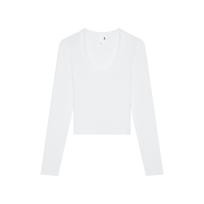 On All-Day Ribbed Long-T White (Women'S)