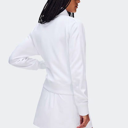 On Courtside Full Zip Ldn White (Women'S)