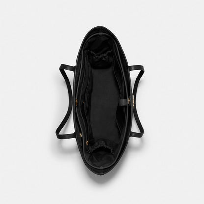 Coach Tote Insert Gold Black