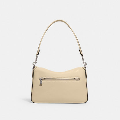 Coach Soft Tabby Shoulder Bag Silver Ivory