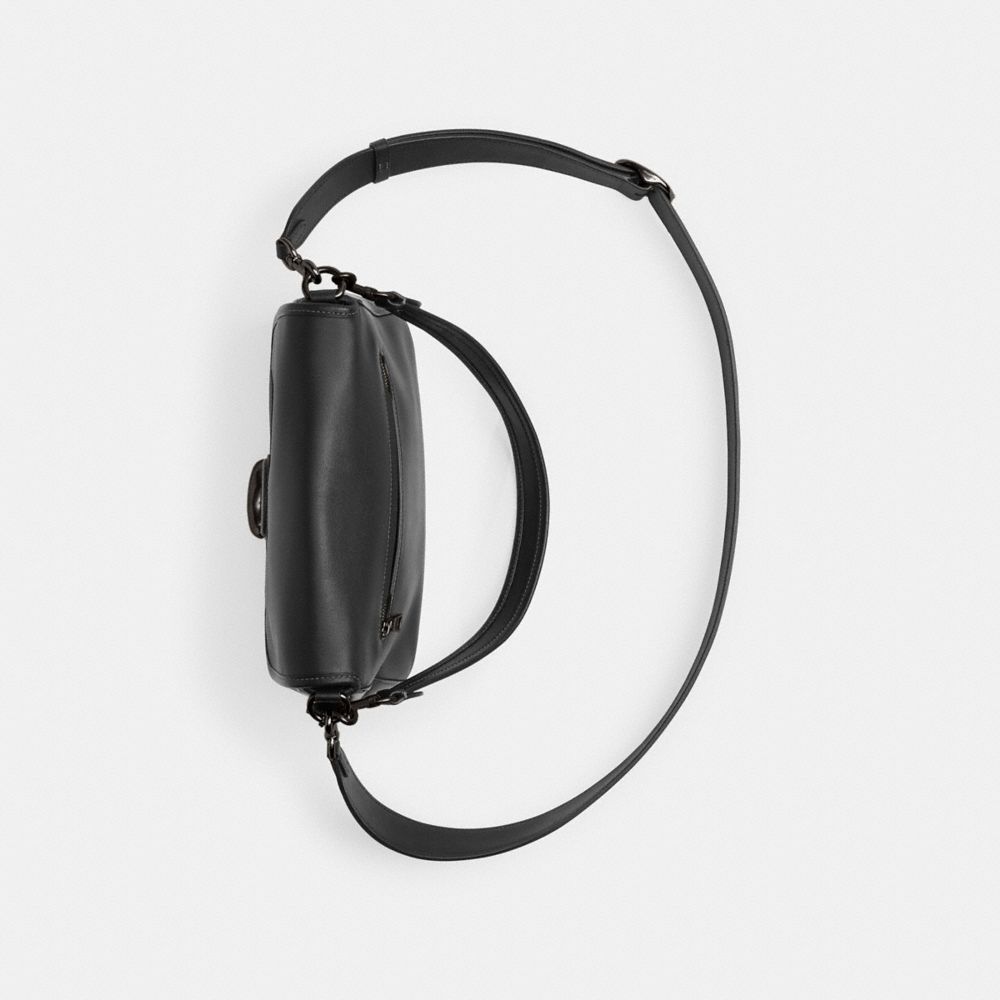 Coach Soft Tabby Shoulder Bag Pewter Black