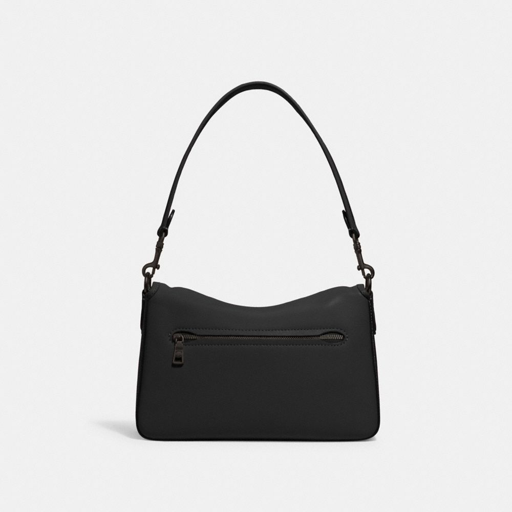 Coach Soft Tabby Shoulder Bag Pewter Black