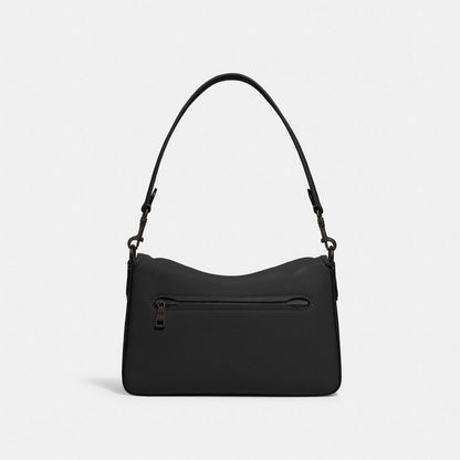 Coach Soft Tabby Shoulder Bag Pewter Black