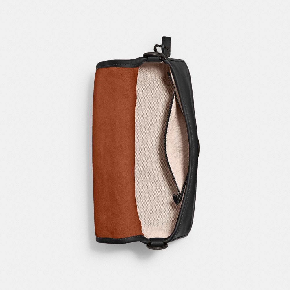 Coach Soft Tabby Shoulder Bag Pewter Black