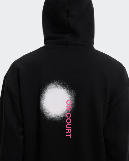 On Club Hoodie Smash Black | Orchid