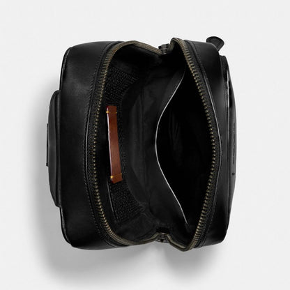 Coach Gotham Pack In Signature Canvas Black Copper Charcoal Black