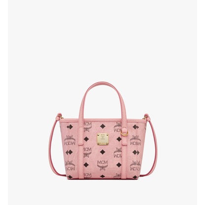 MCM X-Mini Toni Top-Zip Shopper in Visetos