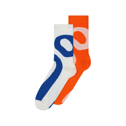 On Liquid Logo Sock High 2P Ivory | Flame