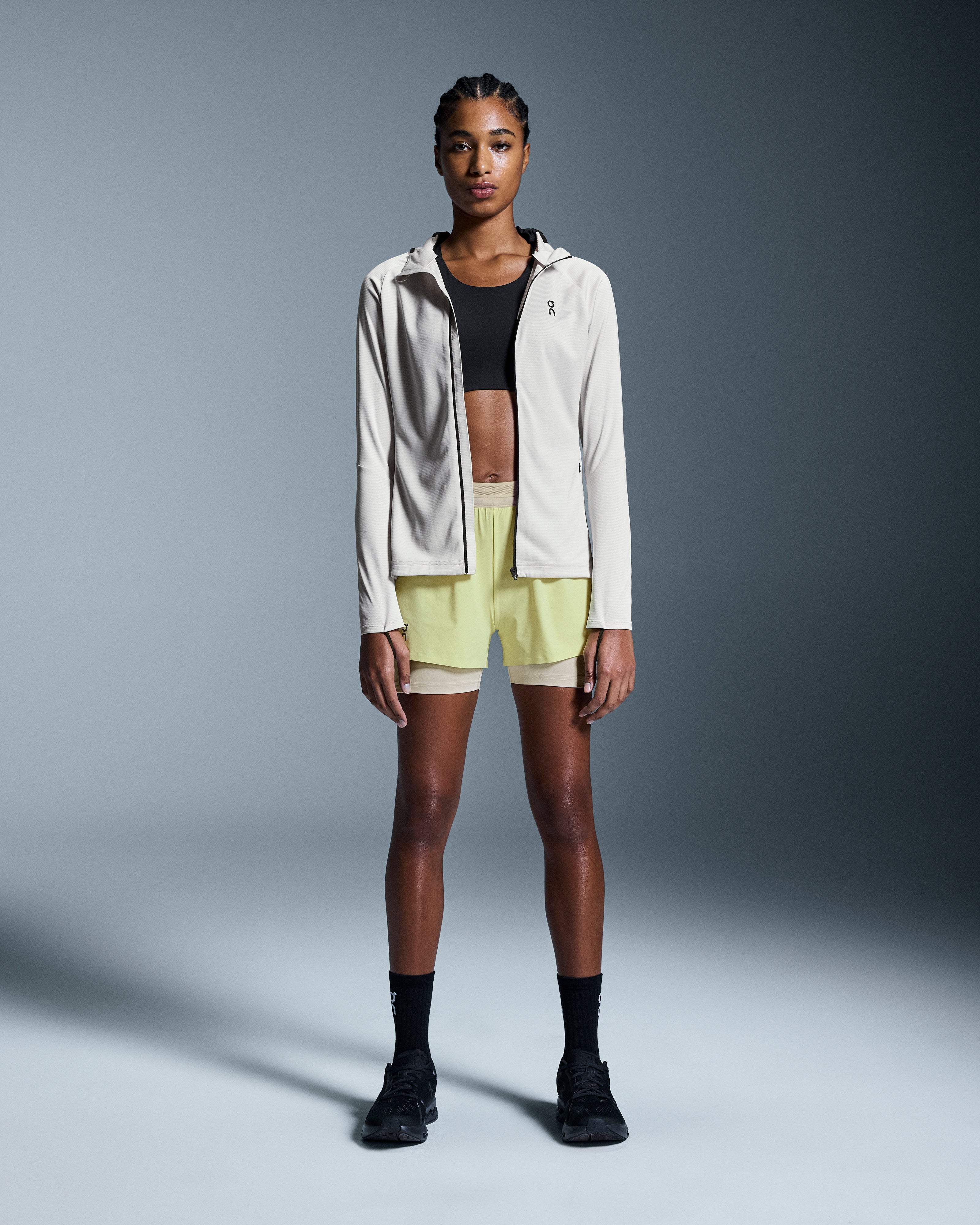 On 3" Performance 2/1 Shorts Limelight | Sand (Women's)