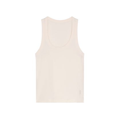 On All-Day Ribbed Tank Ivory (Women'S)