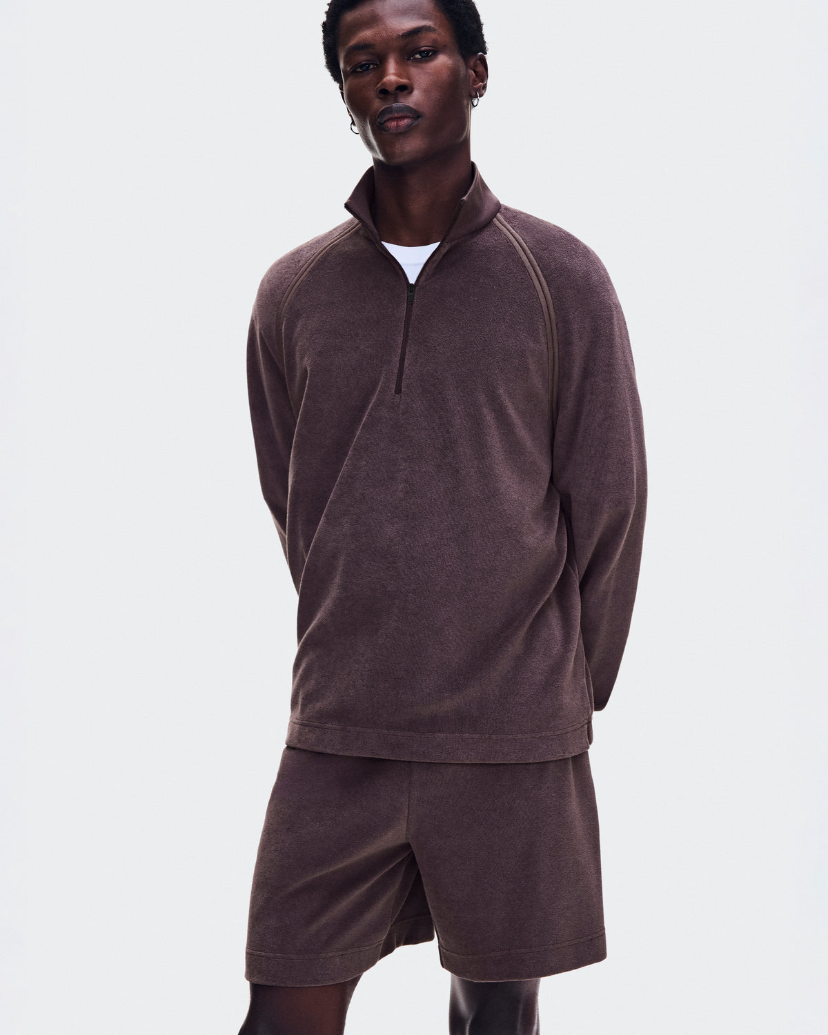 On Courtside Pullover Terry Mulberry