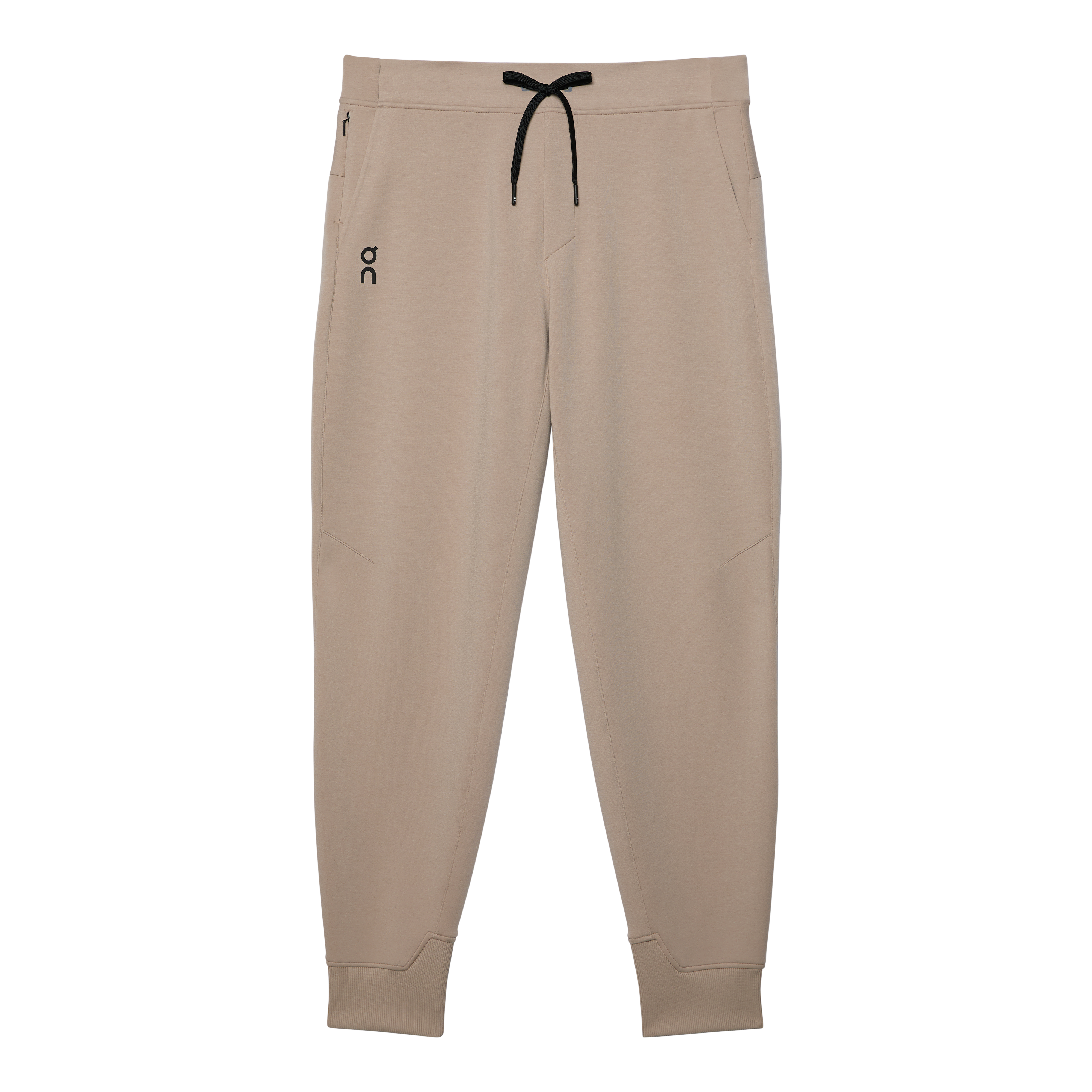 on sweat pants Desert