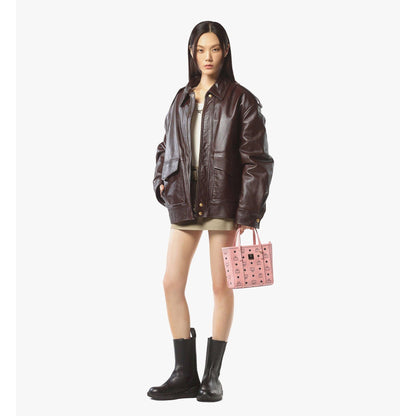 MCM Mini Toni Top-Zip Shopper in Visetos