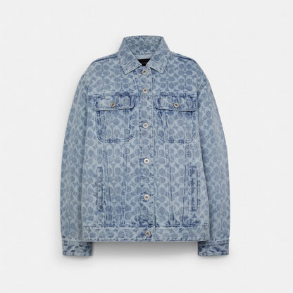 Coach Signature Denim Jacket Denim