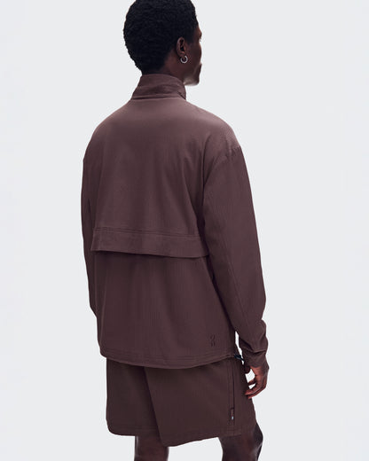 On Courtside 1/2 Zip Eaze Mulberry