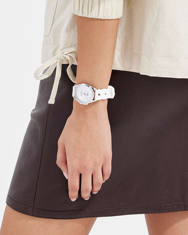 Libby Watch, 34 Mm White White