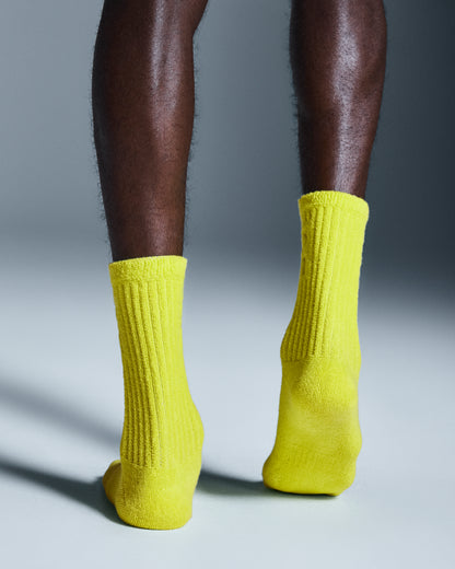 On Terry Sock High Lime
