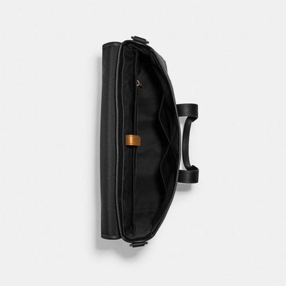 Coach Sullivan Portfolio Brief Gunmetal Black