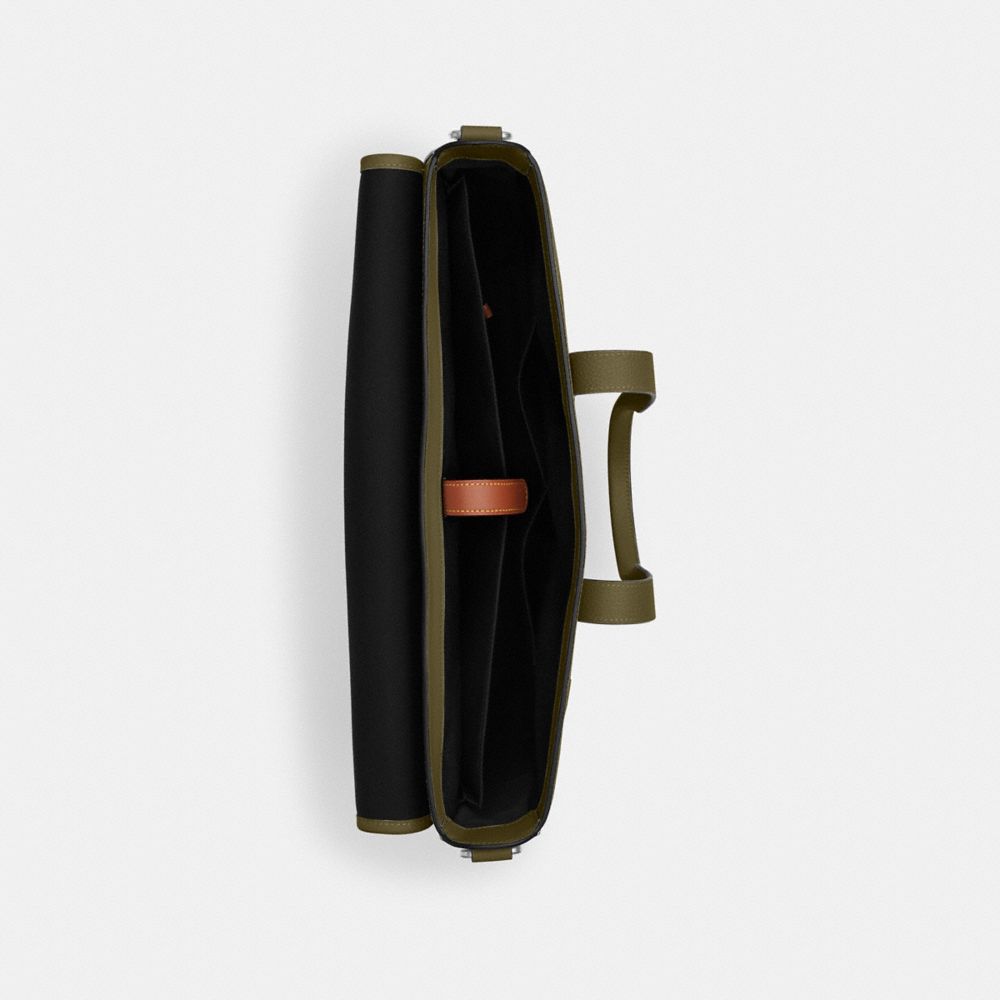 Coach Sullivan Portfolio Brief Silver Olive