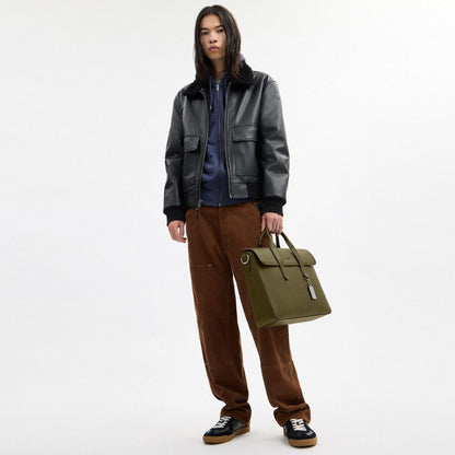 Coach Sullivan Portfolio Brief Silver Olive