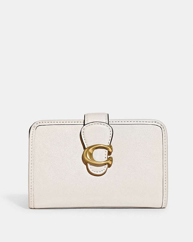 Tabby Medium Wallet Brass-Chalk Brass-Chalk