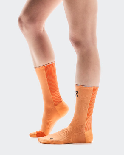 On Performance Run Sock High Tangerine | Flame