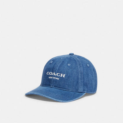 Coach Denim Baseball Hat Denim