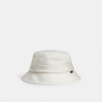 Coach Denim Bucket Hat Chalk