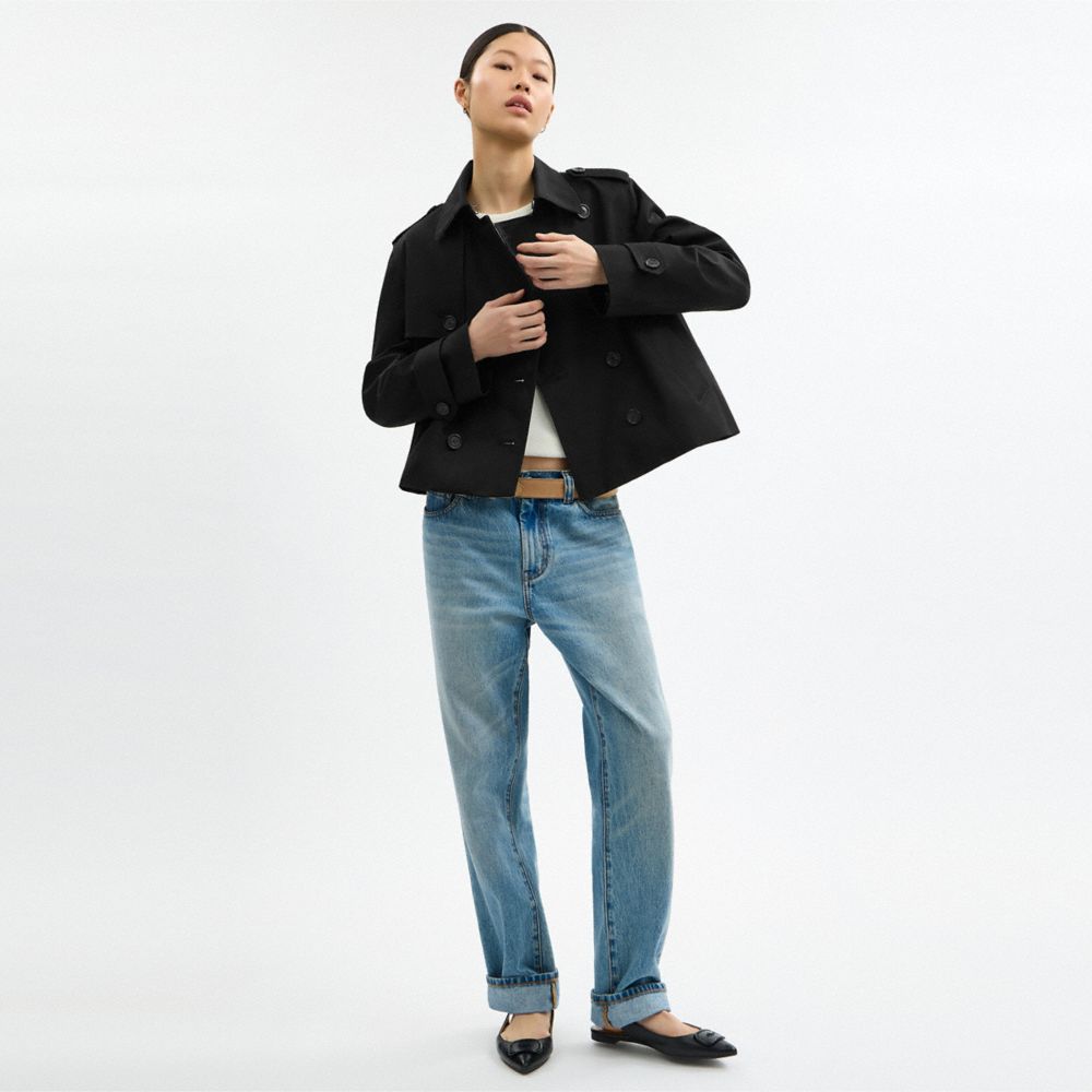 Coach Short Trench Black