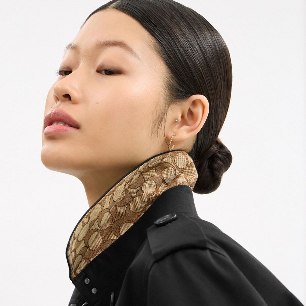 Coach Short Trench Black