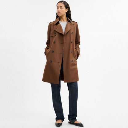 Coach Mid Trench Chocolate Brown