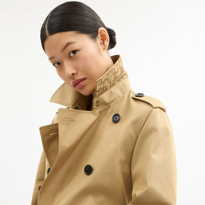 Coach Mid Trench Khaki
