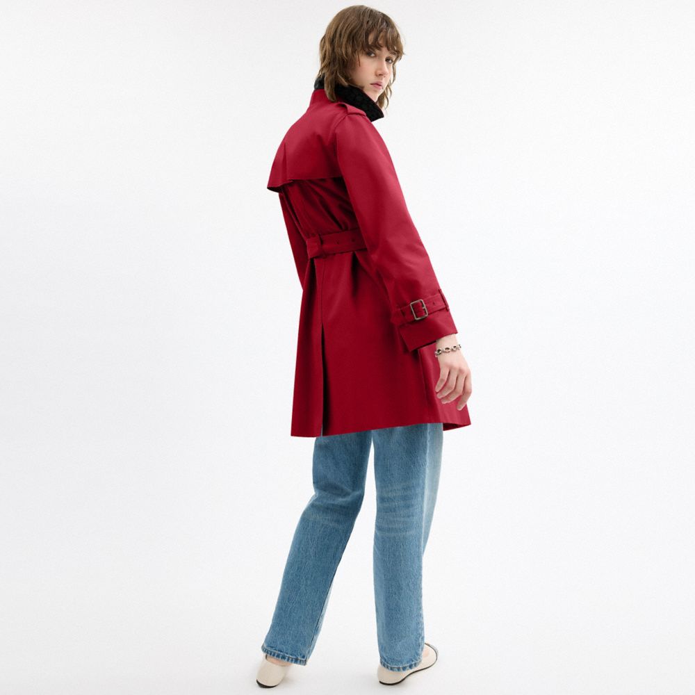 Coach Mid Trench Ruby
