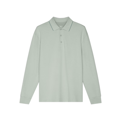 On Courtside Long-T Polo Mineral | Tide