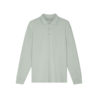 On Courtside Long-T Polo Mineral | Tide